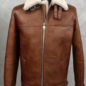 Kożuch męski Brąz