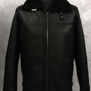 Kożuch męski Czarny